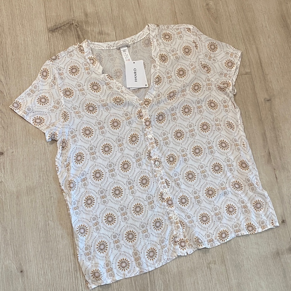 HANRO NWT Loungewear Top T-Shirt Small